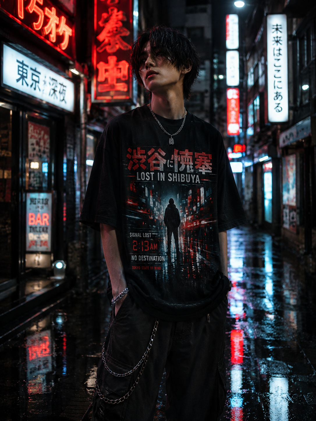 Lost In Shibuya Oversized Tee
