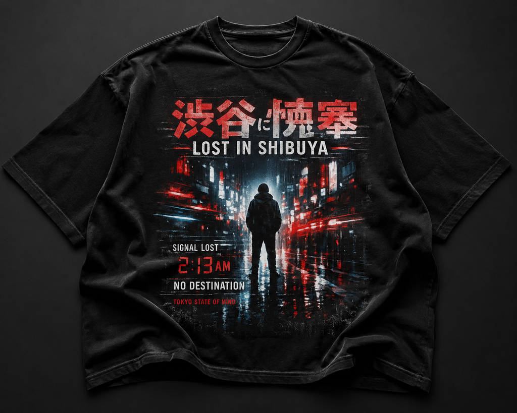 Lost In Shibuya Oversized Tee