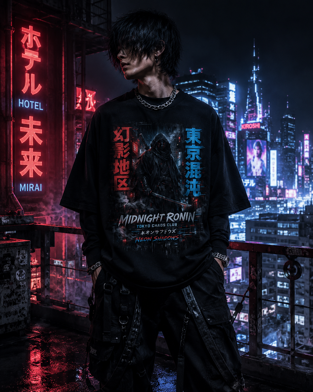 Midnight Ronin Oversized Tee