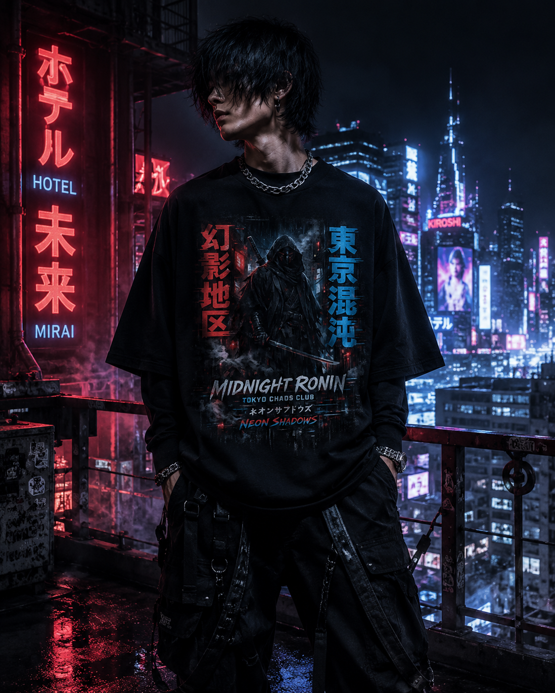 Midnight Ronin Oversized Tee