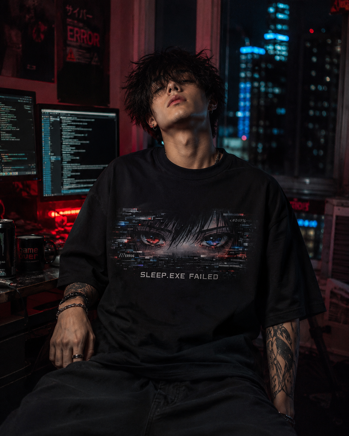 SLEEP.EXE FAILED Oversized Tee