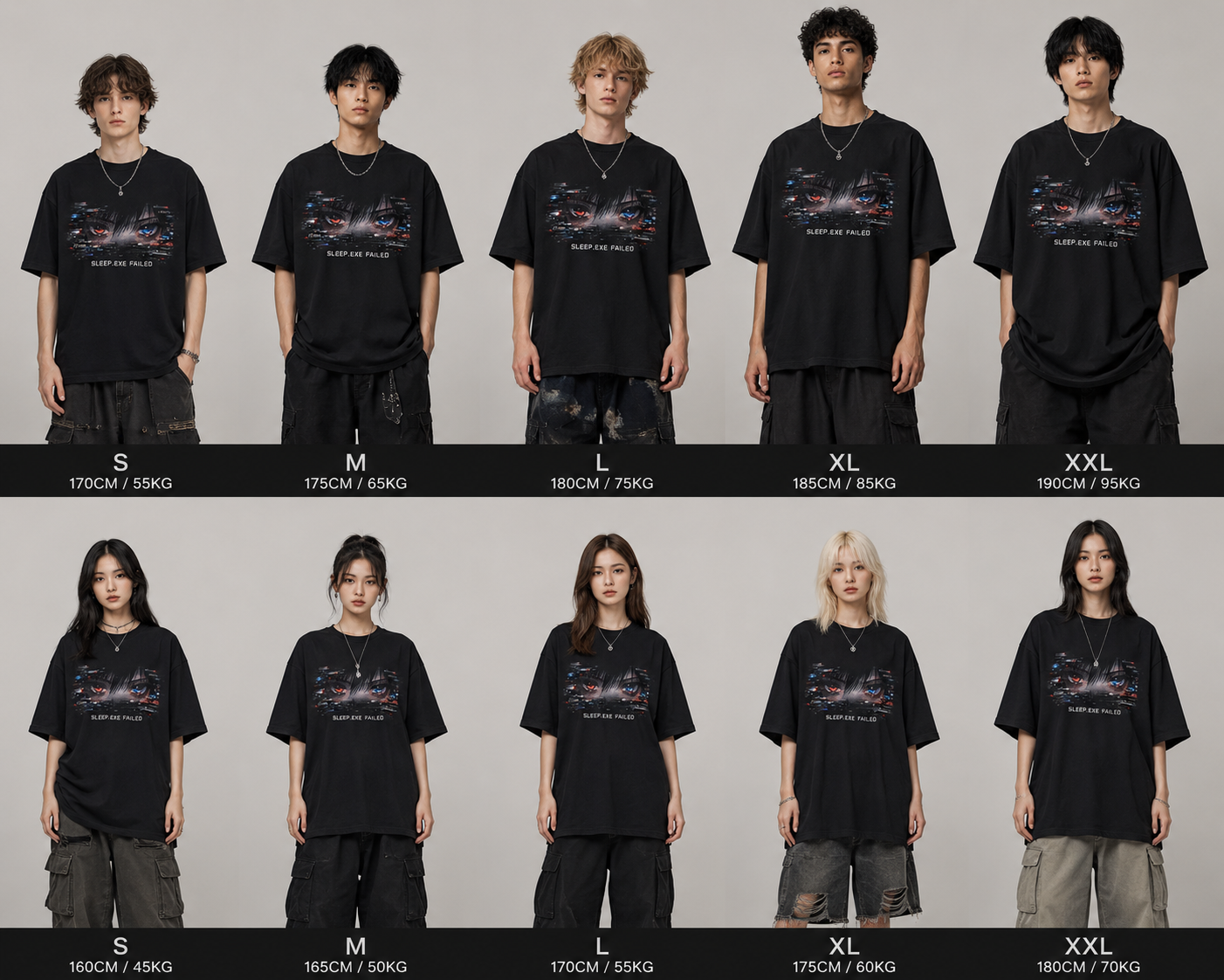 SLEEP.EXE FAILED Oversized Tee